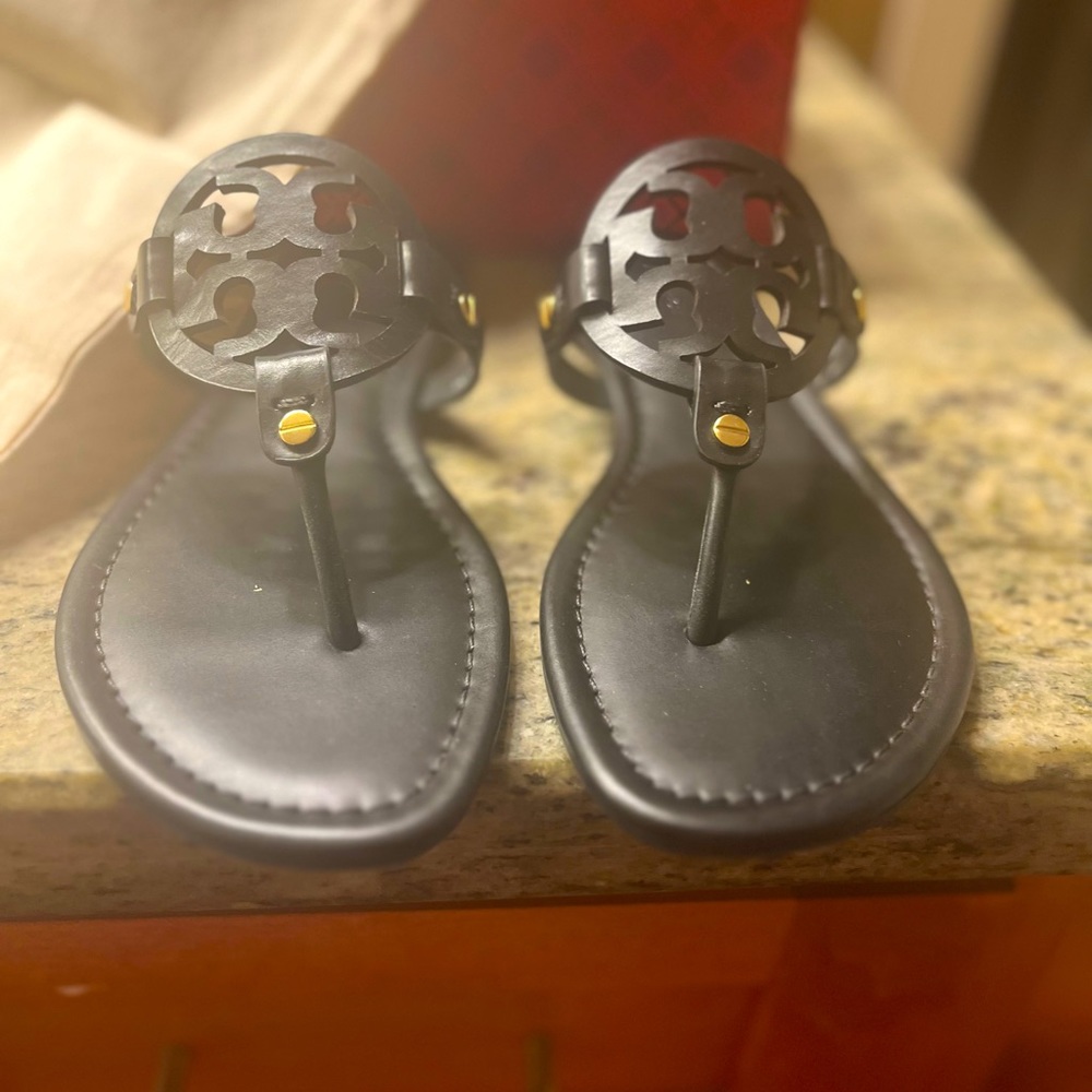 Tory Burch Black Miller Sandal (Never Worn)